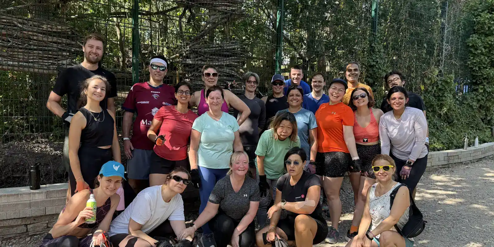 More than twenty Bootcamp SE16 members gathered together at the shed at Stave Hill after an evening session